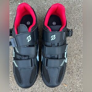 Peloton Black and Red Cycling Shoes